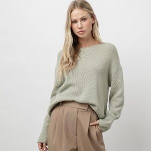 Rails Juno Cashmere Silk Blend Juno Sweater In Green Teas XS
